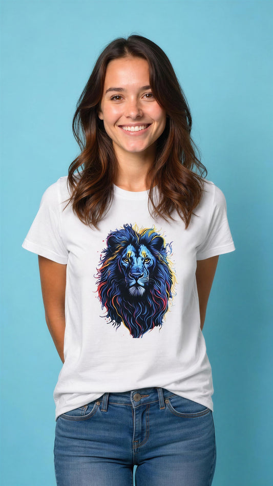 Polera Femenina Blanca Leon, ropa Urbana Mujer Chile, DAONCI YO SOY
